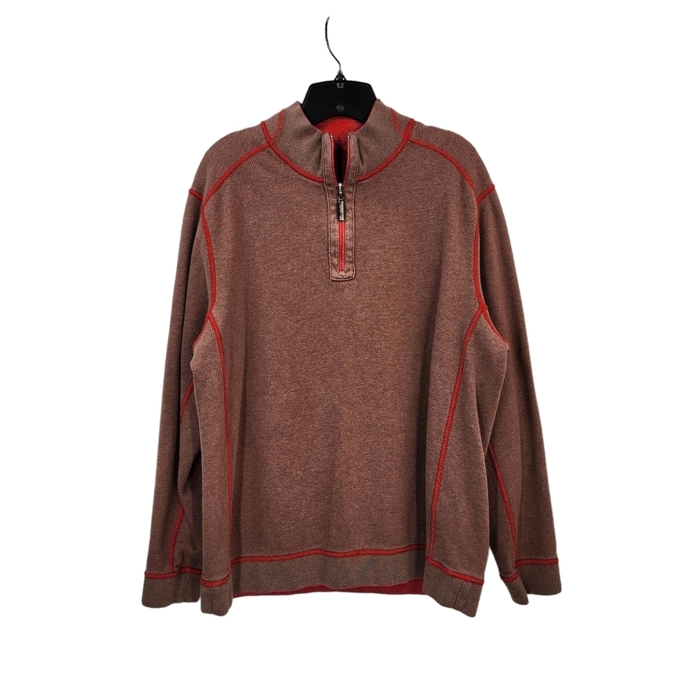 Tommy Bahama Men's Quarter-Zip Reversible Sweater